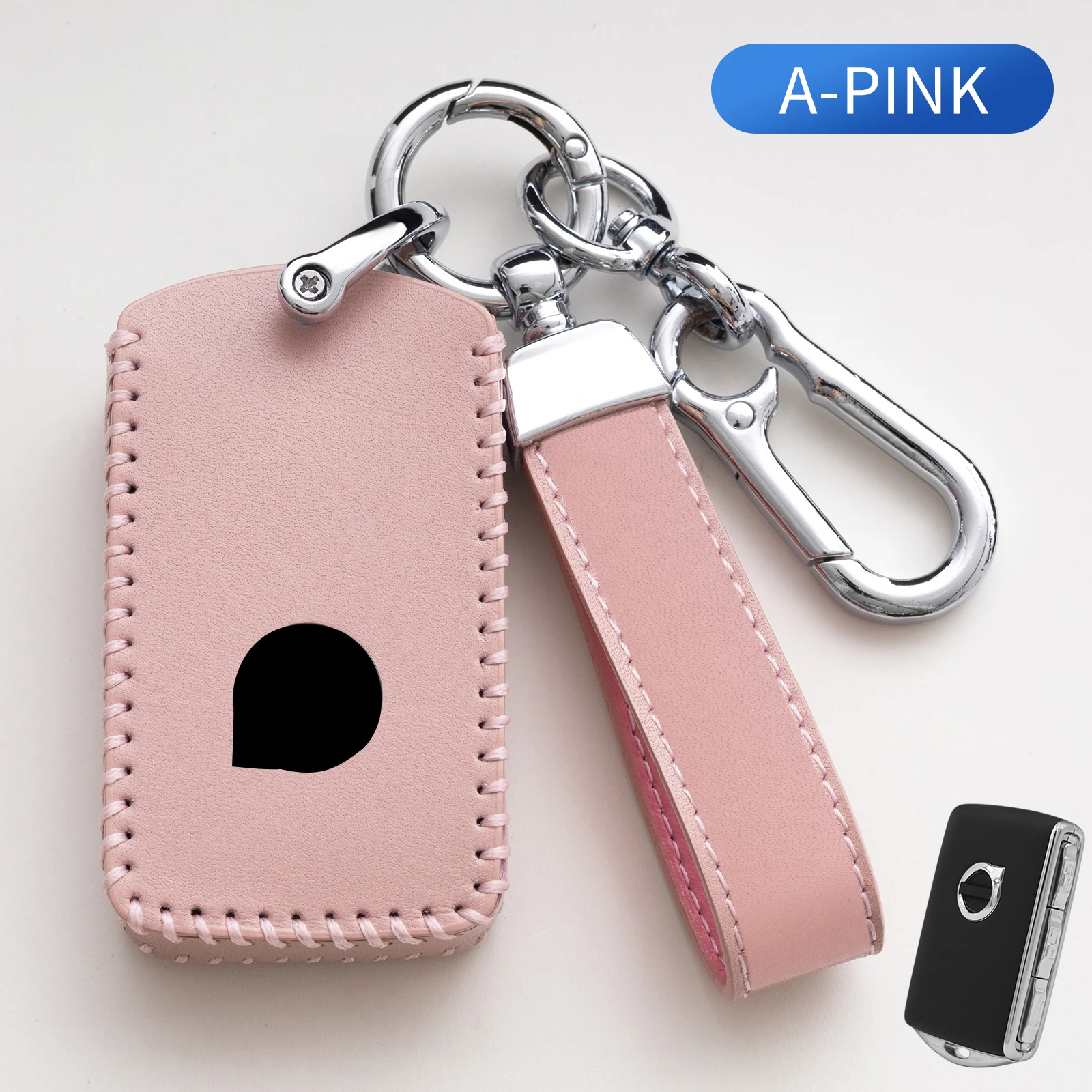 Genuine Leather Pink Car Key Case Cover Fob Shell for Volvo Xc60 S90 Xc90 Xc40 Car Accessories
Genuine Leather Pink Car Key Case Cover Fob Shell for Volvo Xc60 S90 Xc90 Xc40 Car Accessories