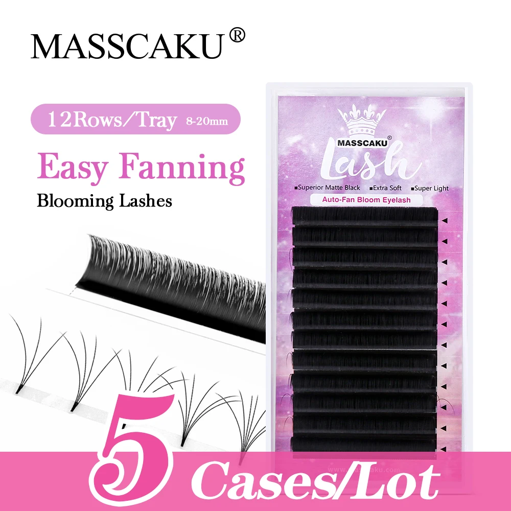 5pcs/Lot Eyelash Extensions 0.07 D Curl 8-15Mix Easy Fan Volume Lashes Self Fanning Eyelash Extensions For Salon use
5pcs/Lot Eyelash Extensions 0.07 D Curl 8-15Mix Easy Fan Volume Lashes Self Fanning Eyelash Extensions For Salon use
