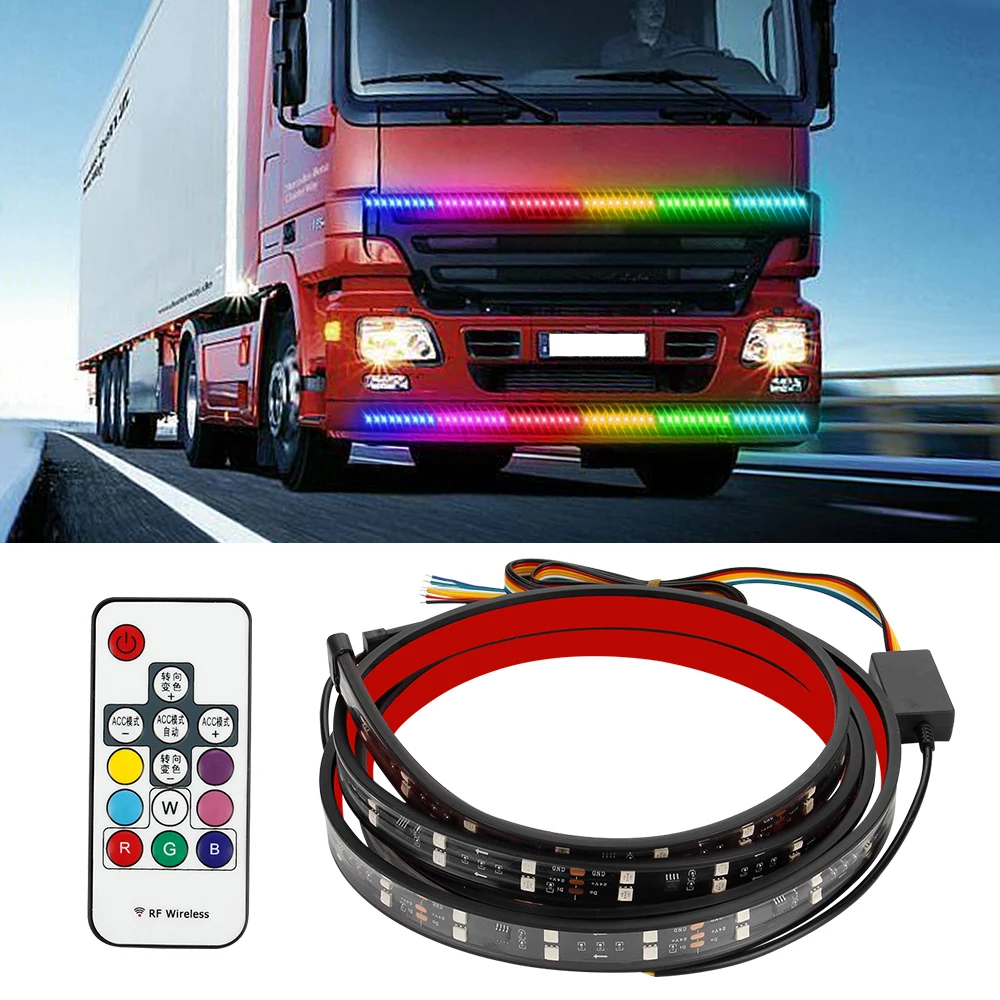 

24V Decorative LED Lights Auto Led Daytime Strip Light Truck Running Remot Control Turn Signal Dynamic Streamer Tailgate Lamp