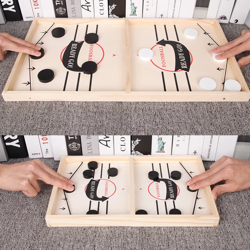 Football Table Free ShippingWooden Parent-child Interactive Board Game Toy Double Play Catapult Spot Douyin With The Same Style
Football Table Free ShippingWooden Parent-child Interactive Board Game Toy Double Play Catapult Spot Douyin With The Same Style