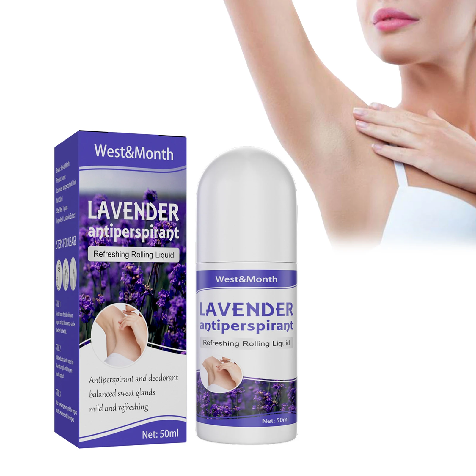 50ml Roll On Body Lotion Underarm Deodorant Roll On Bottle Soft Dry Fragrance Refreshing Perfumes Lavender
50ml Roll On Body Lotion Underarm Deodorant Roll On Bottle Soft Dry Fragrance Refreshing Perfumes Lavender