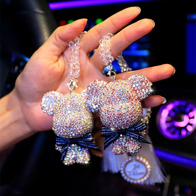 Goddness Full Diamond Violent Bear Car Rearview Mirror Pendant Car Interior Ornaments Fashion Women
Goddness Full Diamond Violent Bear Car Rearview Mirror Pendant Car Interior Ornaments Fashion Women