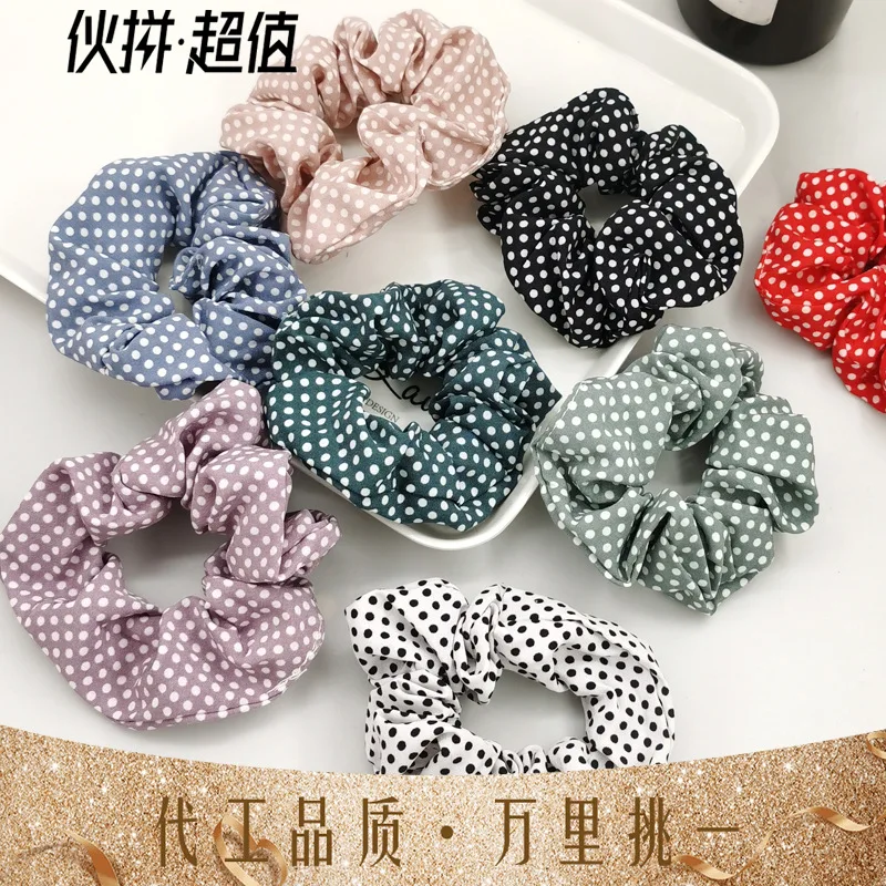 Version Of Fabric Circle Hair Tied Ponytail Hair Band Tied Hair Band Big Polka Dot Chiffon Cloth Circle Hair Rope Head Rope
Version Of Fabric Circle Hair Tied Ponytail Hair Band Tied Hair Band Big Polka Dot Chiffon Cloth Circle Hair Rope Head Rope