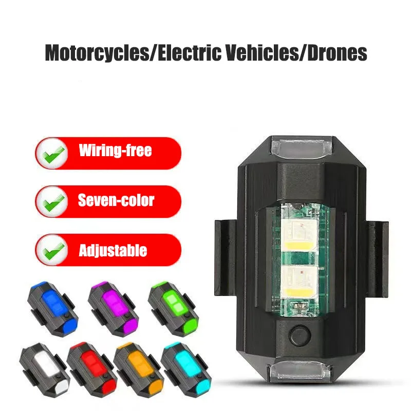 Universal LED Motorcycle Anti-collision Warning Light Mini Signal Lamp Strobe 7 Colors Turn Signal Indicator for Car Motobike 
Universal LED Motorcycle Anti-collision Warning Light Mini Signal Lamp Strobe 7 Colors Turn Signal Indicator for Car Motobike
