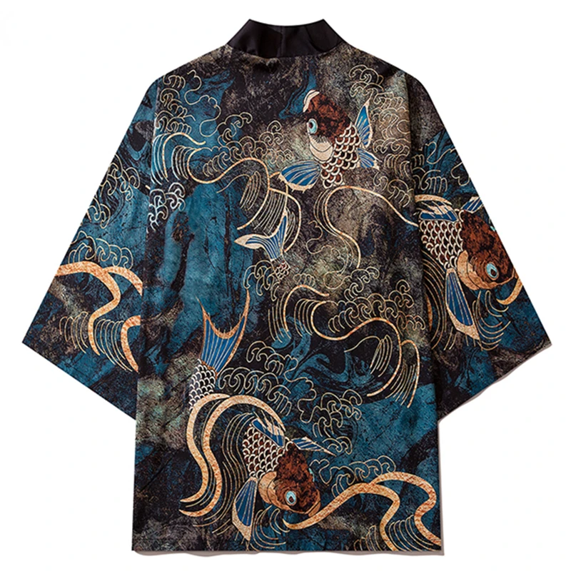 Women Japanese Samurai Yukata Female Men Asian Clothes Kimono Cardigan Shirt Haori Women Traditional Carp Print Kimono Pants Set
Women Japanese Samurai Yukata Female Men Asian Clothes Kimono Cardigan Shirt Haori Women Traditional Carp Print Kimono Pants Set