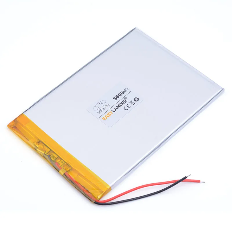 3083136 3,7 v Аккумулятор для планшета 3600mah Li-Ion перезаряжаемая батарея для медицинского устройства или POS video game IPAQ MID для ноутбука DVD
3083136 3,7 v Аккумулятор для планшета 3600mah Li-Ion перезаряжаемая батарея для медицинского устройства или POS video game IPAQ MID для ноутбука DVD