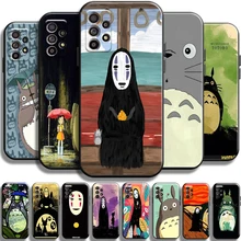 Totoro Miyazaki Anime No Face Phone Case For Samsung Galaxy A52 4G A52 5G Funda Back Full Protection Soft Shell Cases