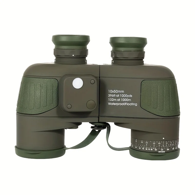 

10x50 Mini Binoculars Adults Binoculars Telescope Compact High Definition Low-Light Waterproof High-Power Ranging Night Compass