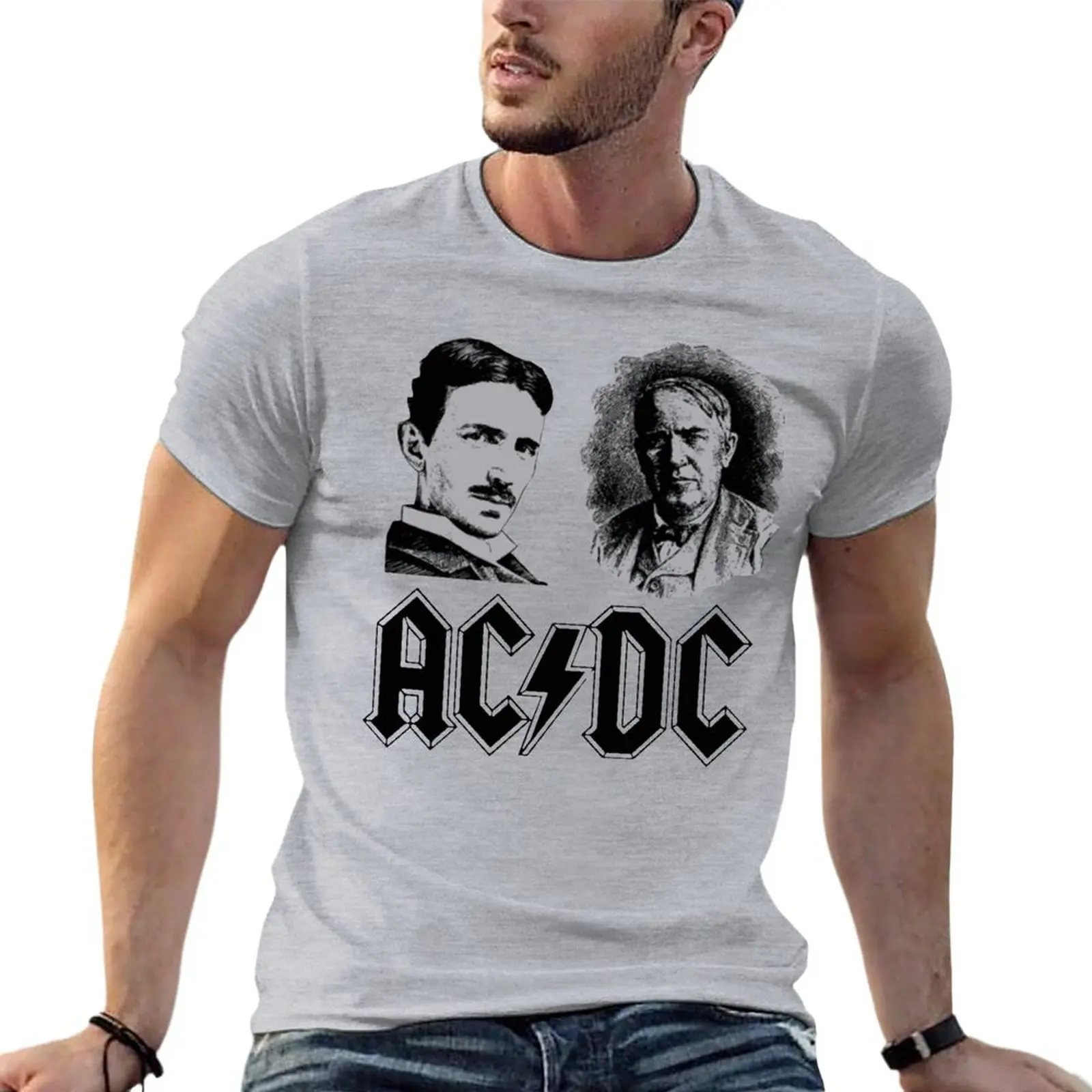 Nikola Tesla Thomas Edison Physics Genius Funny Oversize T Shirt Personalized Men Clothes 100% Cotton Streetwear Top Tee
Nikola Tesla Thomas Edison Physics Genius Funny Oversize T Shirt Personalized Men Clothes 100% Cotton Streetwear Top Tee