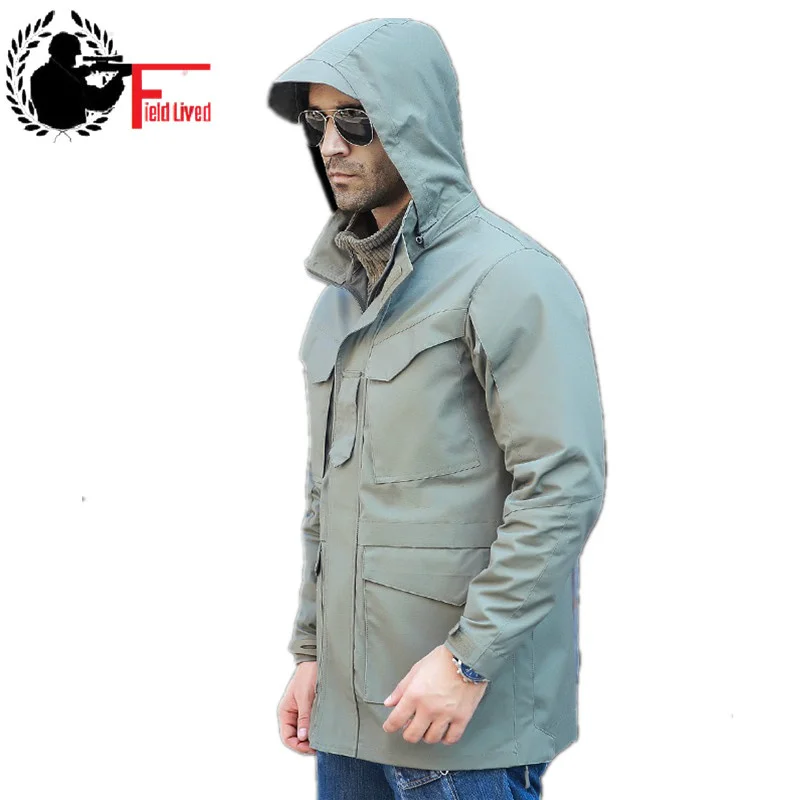 Brand Windbreaker Jackets Long Army Jacket Military Style Tactical Cardigan Slim Elastic Waist Removable Hooded Coats Male
Brand Windbreaker Jackets Long Army Jacket Military Style Tactical Cardigan Slim Elastic Waist Removable Hooded Coats Male
