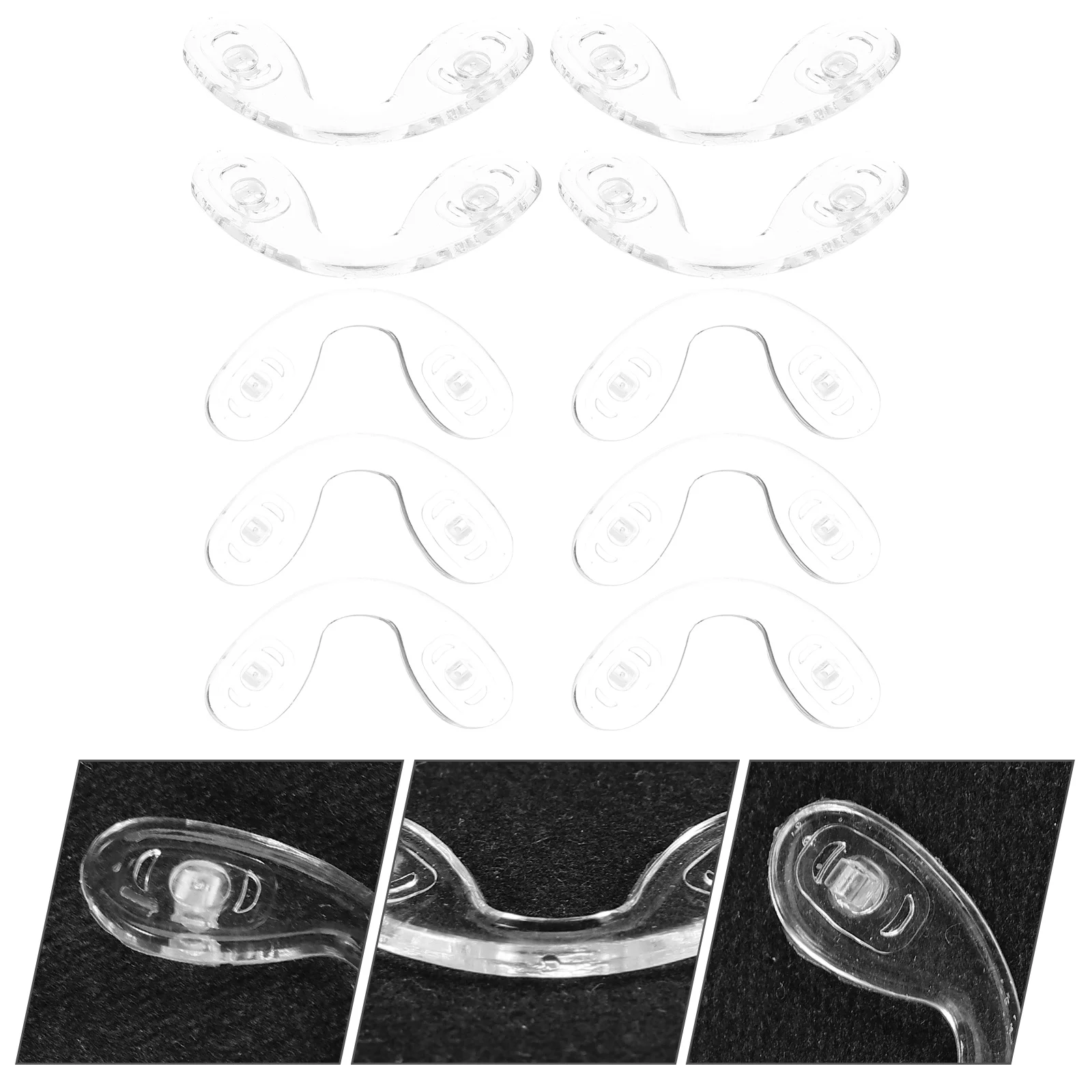 10 Pcs Glasses Silicone Nose Pads Eye Replacement Kit Guards Eyeglasses Slip Reusable Grips Nonslip
10 Pcs Glasses Silicone Nose Pads Eye Replacement Kit Guards Eyeglasses Slip Reusable Grips Nonslip