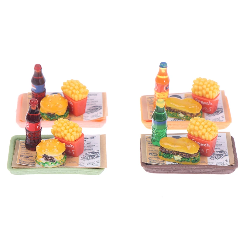 Cute 1/12 Dollhouse Miniature Fast Food Set Mini Hamburger Coke French Fries for Blyth Pullip Doll House Kitchen Accessories Toy
Cute 1/12 Dollhouse Miniature Fast Food Set Mini Hamburger Coke French Fries for Blyth Pullip Doll House Kitchen Accessories Toy