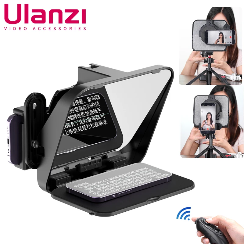 Телевизионные подсказки Ulanzi RT02 Телефонные камеры Поддержка горизонтальной и вертикальной съемки Телевизионные подсказки с управлением Bluetooth
Телевизионные подсказки Ulanzi RT02 Телефонные камеры Поддержка горизонтальной и вертикальной съемки Телевизионные подсказки с управлением Bluetooth