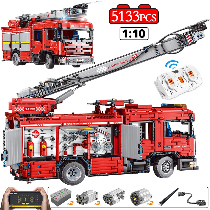 5133Pcs City Remote Control Fire Truck Vehicle Building Block APP RC Programing Water Engineering Bricks Toys For Kids
5133Pcs City Remote Control Fire Truck Vehicle Building Block APP RC Programing Water Engineering Bricks Toys For Kids