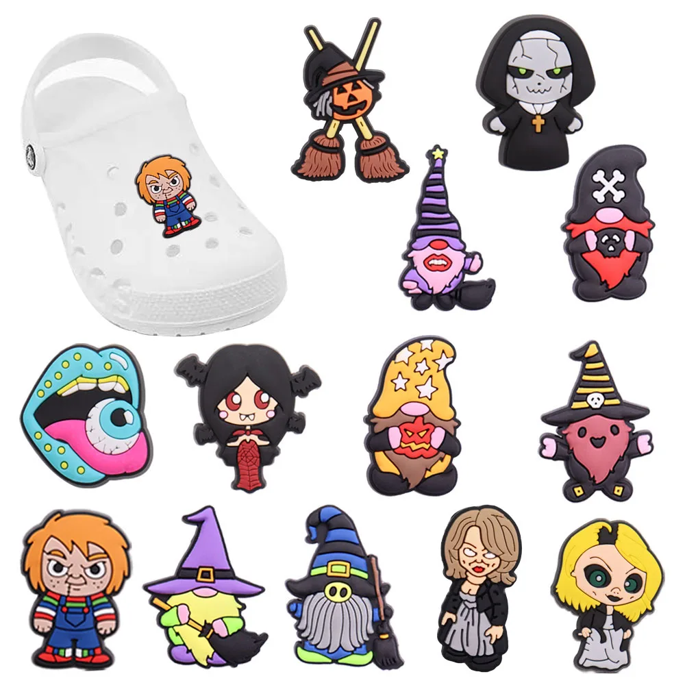 Mix 50PCS PVC Cartoon Croc Charms Kawaii Elf Pumpkin Broom Girl Skull Lips Eyes Buckle Clog Fit Wristbands Garden Shoes Button
Mix 50PCS PVC Cartoon Croc Charms Kawaii Elf Pumpkin Broom Girl Skull Lips Eyes Buckle Clog Fit Wristbands Garden Shoes Button