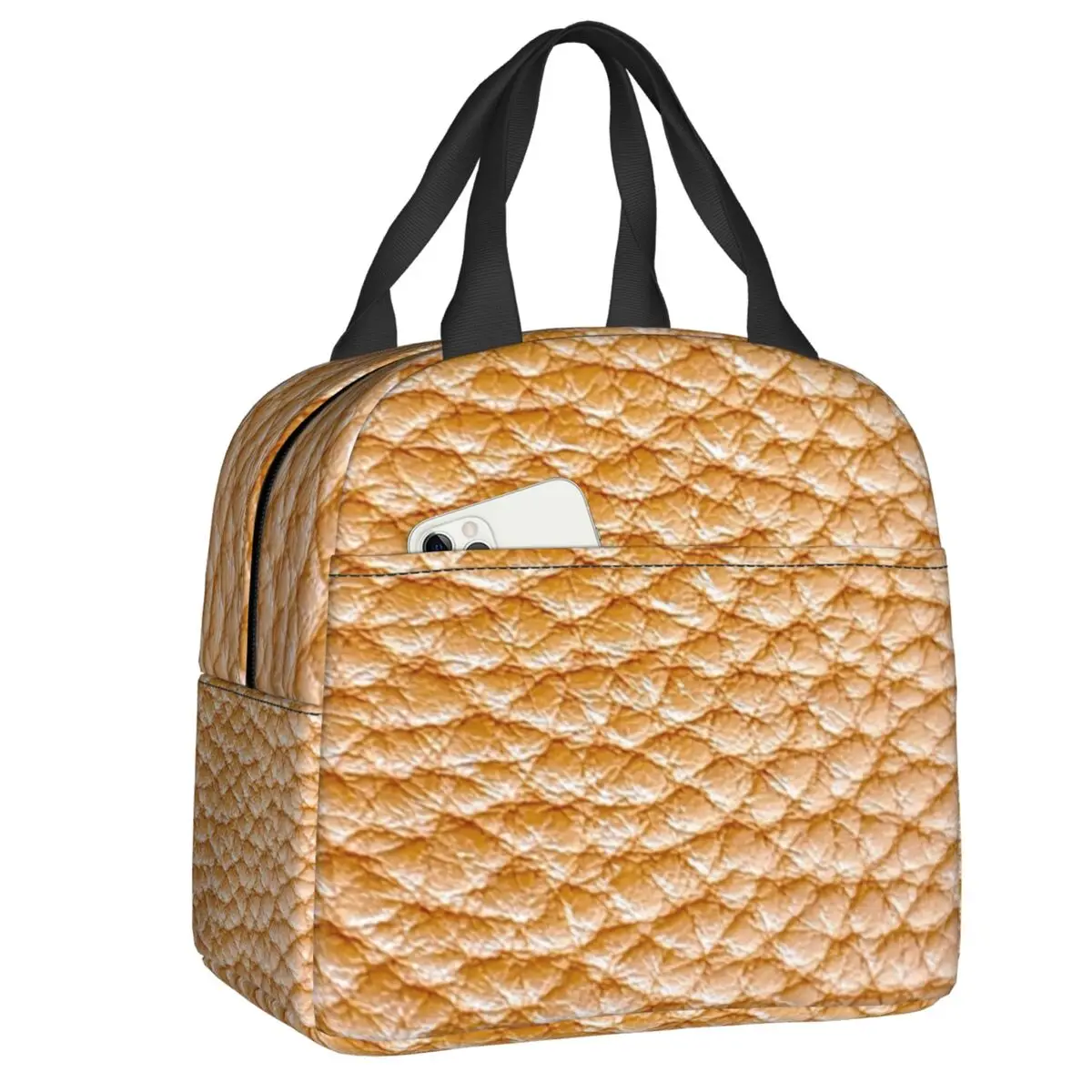 Vintage Brown Leather Pattern Insulated Lunch Bag for Women Portable 3D Textures Thermal Cooler Bento Box Beach Camping Travel
Vintage Brown Leather Pattern Insulated Lunch Bag for Women Portable 3D Textures Thermal Cooler Bento Box Beach Camping Travel