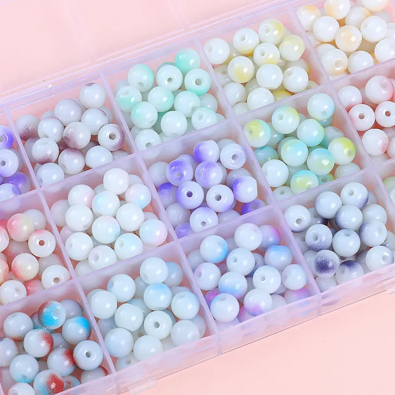 Glass Baking Varnish Round Beads, Imtation Jade Loose Beads, DIY Handmade Necklace, Hand Beaded Jewelry Accessories, 8mm, 50Pcs
Glass Baking Varnish Round Beads, Imtation Jade Loose Beads, DIY Handmade Necklace, Hand Beaded Jewelry Accessories, 8mm, 50Pcs