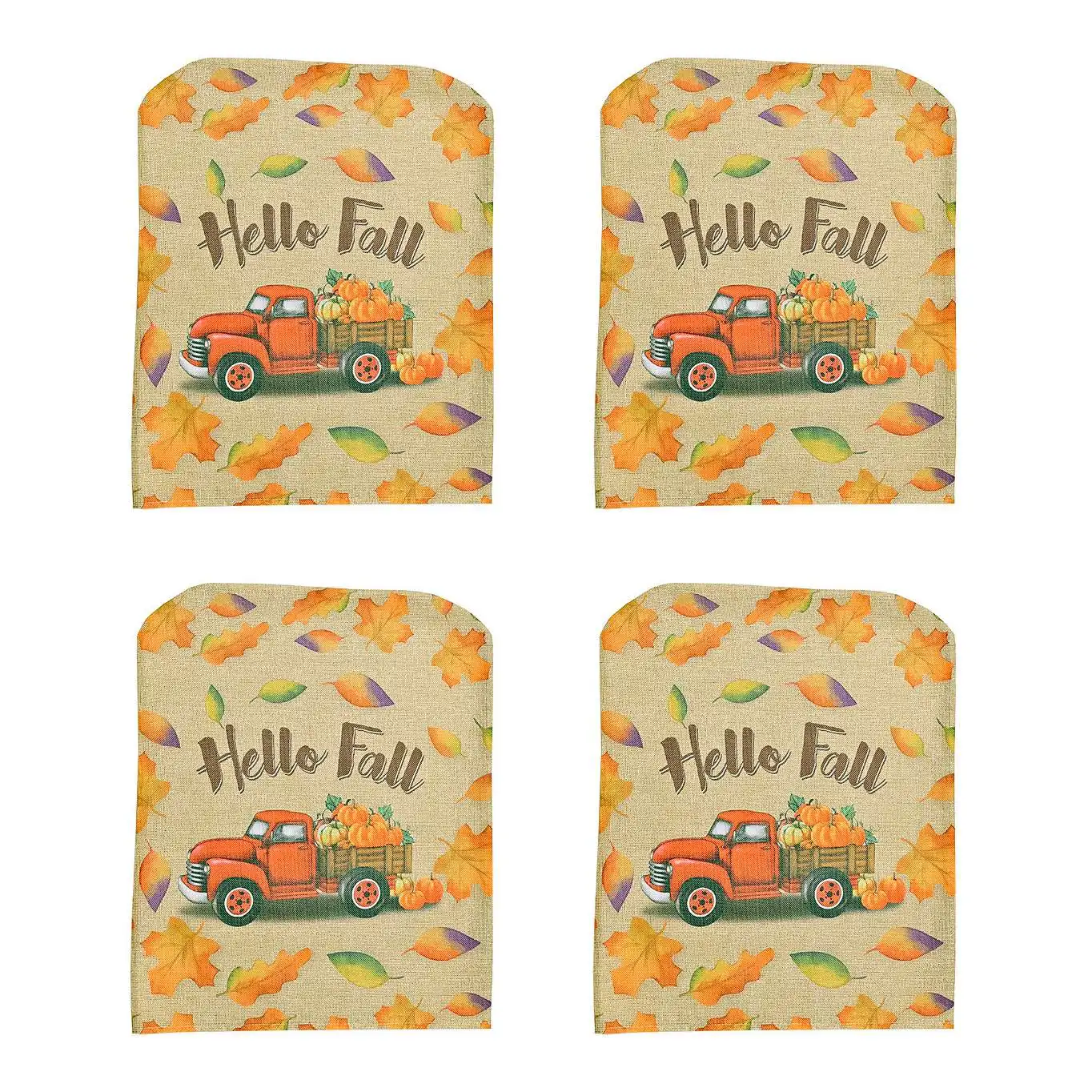 Набор из 4 чехлов на стулья на День Благодарения, с принтом тыквы и кленового листа, чехлы на спинку стула для осени, украшения
Набор из 4 чехлов на стулья на День Благодарения, с принтом тыквы и кленового листа, чехлы на спинку стула для осени, украшения