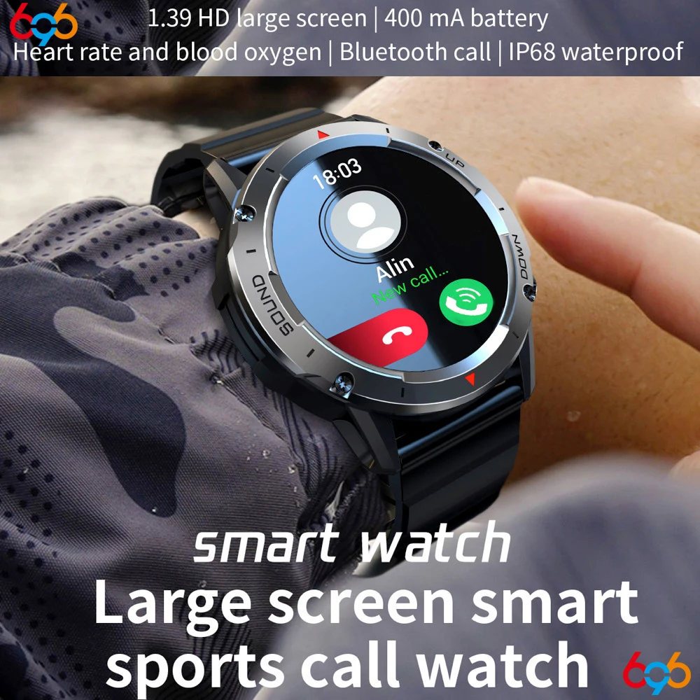 Blue Tooth Call Smart Watch Men Sports Smartwatch Fitness Heart Rate Monitor Waterproof 400mah Music AI Voice Assistant Sleep
Blue Tooth Call Smart Watch Men Sports Smartwatch Fitness Heart Rate Monitor Waterproof 400mah Music AI Voice Assistant Sleep