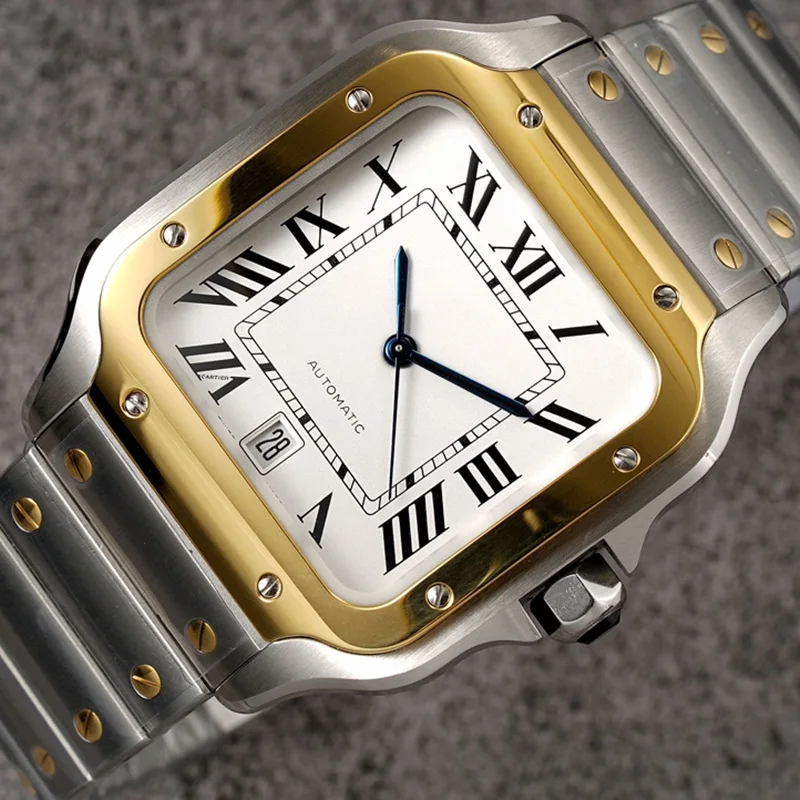 Mens Automatic Mechanical Watch Calendar White Gold Rome Dial Sapphire Glass 904L Stainless Steel Male Wristwatches
Mens Automatic Mechanical Watch Calendar White Gold Rome Dial Sapphire Glass 904L Stainless Steel Male Wristwatches
