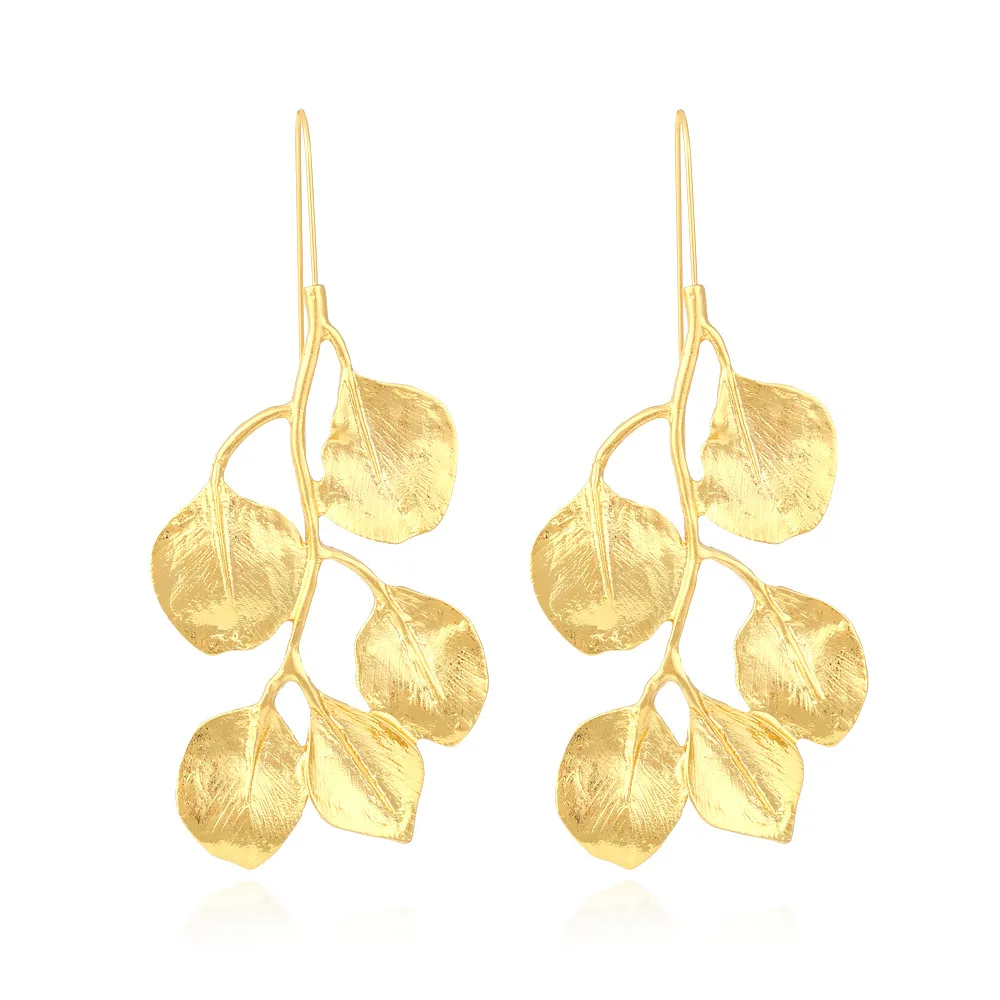 XUYE Retro temperament long golden leaf earrings Europe and the American exaggerated cool alloy leaf ear hook earrings woman
XUYE Retro temperament long golden leaf earrings Europe and the American exaggerated cool alloy leaf ear hook earrings woman