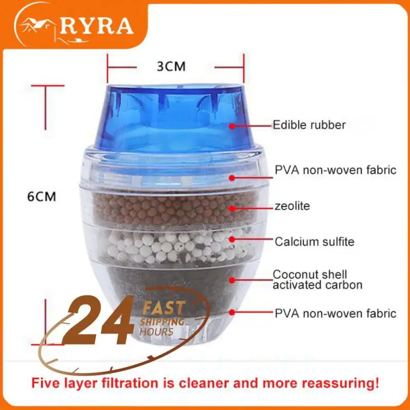 5 Layers Activated Carbon Water Purifier Tap Water Filter Food Grade Faucet Filter Shower Head Filter Nozzle Home Kitchen Tool
5 Layers Activated Carbon Water Purifier Tap Water Filter Food Grade Faucet Filter Shower Head Filter Nozzle Home Kitchen Tool