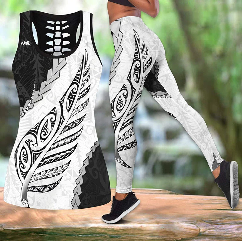 3D Aotearoa Maori New Zealand Print Combo Tank Top and Leggings Outfit Ladies Yoga Pant Sleeveless Top Suit
3D Aotearoa Maori New Zealand Print Combo Tank Top and Leggings Outfit Ladies Yoga Pant Sleeveless Top Suit