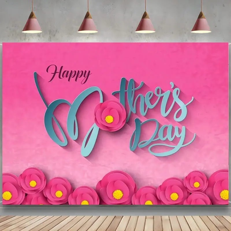 Happy Mother's Day Background Flowers Abstract Gradient Ramp Photography Backdrop Thanks Mom Birthday Party Celebration Prop
Happy Mother's Day Background Flowers Abstract Gradient Ramp Photography Backdrop Thanks Mom Birthday Party Celebration Prop