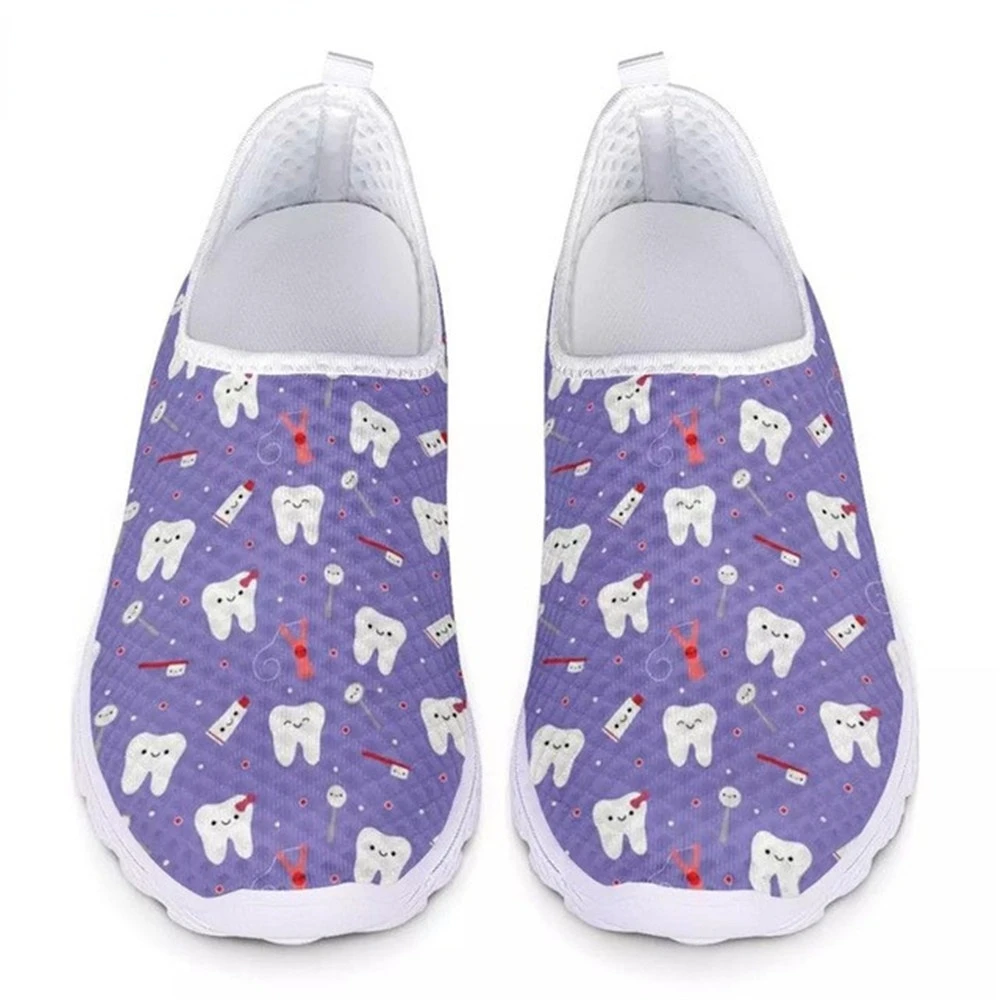 Cute Cartoon Tooth Print Flats Women Shoes Mesh Slip On Casual Sneakers Woman Comfortable Dental Loafers for Female
Cute Cartoon Tooth Print Flats Women Shoes Mesh Slip On Casual Sneakers Woman Comfortable Dental Loafers for Female