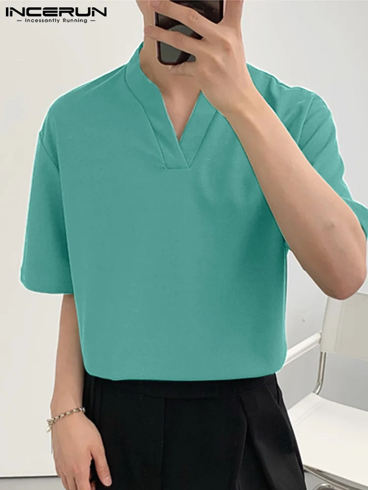 INCERUN Casual Streetwear Style Men's V-neck Loose Short Sleeve T-Shirts Stylish Hot Sale Male Loose Comfortable Camiseta S-5XL
INCERUN Casual Streetwear Style Men's V-neck Loose Short Sleeve T-Shirts Stylish Hot Sale Male Loose Comfortable Camiseta S-5XL