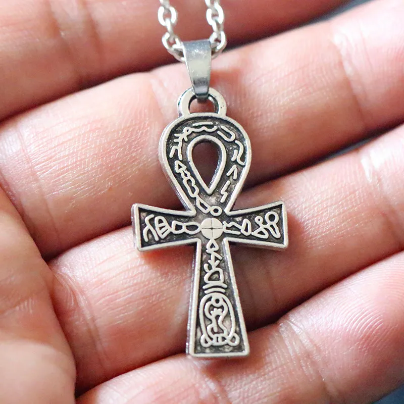 Gothic Silver Plated Ankh Cross Pendant Necklace Wedding Festival Banquet Gift For Men And Women Daily Jewelry
Gothic Silver Plated Ankh Cross Pendant Necklace Wedding Festival Banquet Gift For Men And Women Daily Jewelry