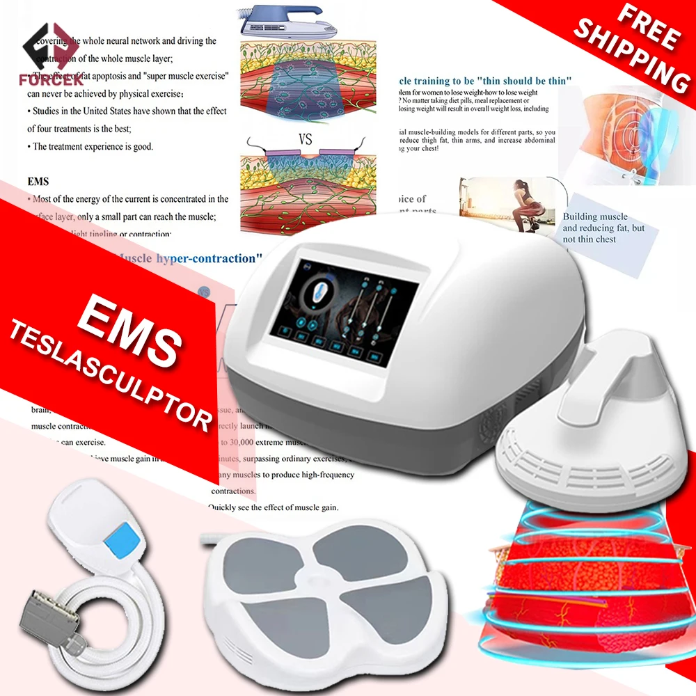 2022 EMSlim Tesla Electromagnetic Body Scuplting Machine Portable Weight Lose Muscle Build Stimulate Slimming Shaping Device
2022 EMSlim Tesla Electromagnetic Body Scuplting Machine Portable Weight Lose Muscle Build Stimulate Slimming Shaping Device