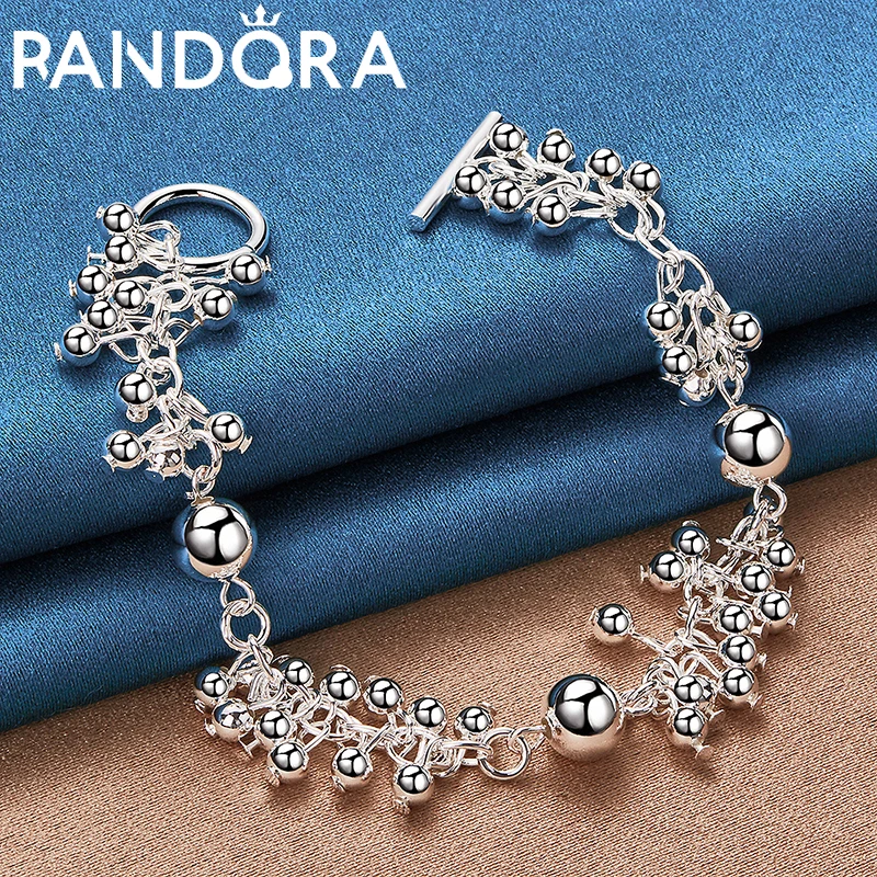 Silver Color Bracelet Women Charm Grape Bead Chain Wedding Fashion Party Jewelry Accessories
Silver Color Bracelet Women Charm Grape Bead Chain Wedding Fashion Party Jewelry Accessories