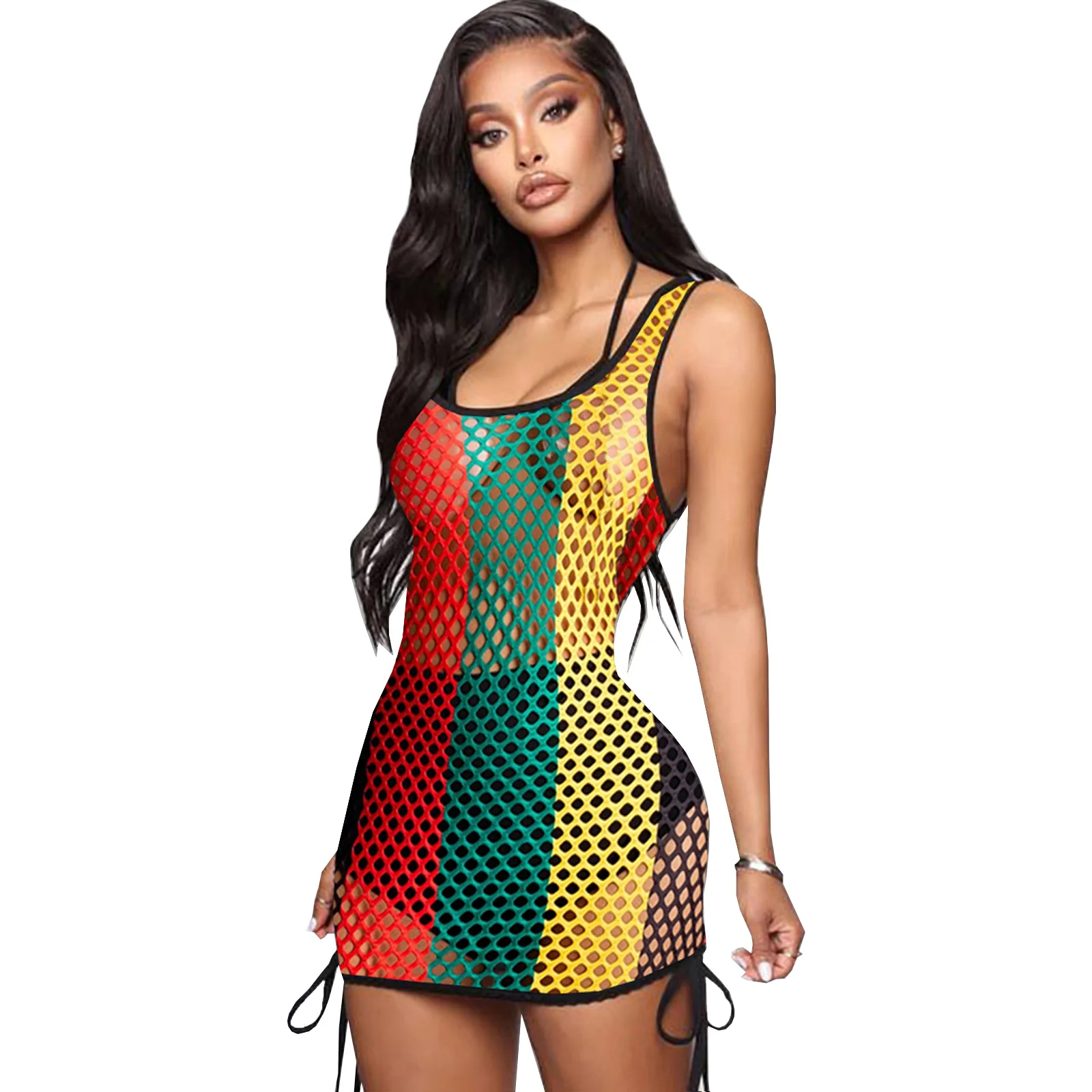 2022 New Sexy Cover Up Sleeveless Hollow Beach Dress Women Crochet Mesh Swimwear Bikini Cover Up Beachwear
2022 New Sexy Cover Up Sleeveless Hollow Beach Dress Women Crochet Mesh Swimwear Bikini Cover Up Beachwear