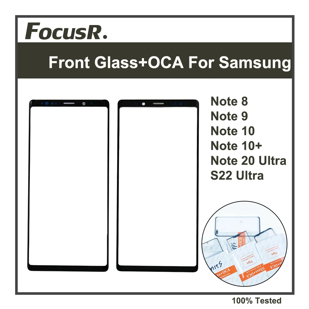 5 шт. переднее внешнее стекло для экрана с клеем OCA для Samsung Galaxy Note 8 9 10 Note10 + Note20 S22 Ultra ЖК Сенсорная панель запасные части
5 шт. переднее внешнее стекло для экрана с клеем OCA для Samsung Galaxy Note 8 9 10 Note10 + Note20 S22 Ultra ЖК Сенсорная панель запасные части