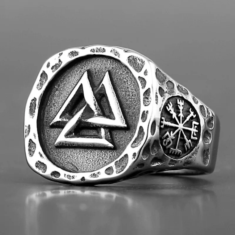 HNSP Stainless Steel Viking Triangular Rune Ring For Men Finger Jewelry 7-13 Big Size
HNSP Stainless Steel Viking Triangular Rune Ring For Men Finger Jewelry 7-13 Big Size