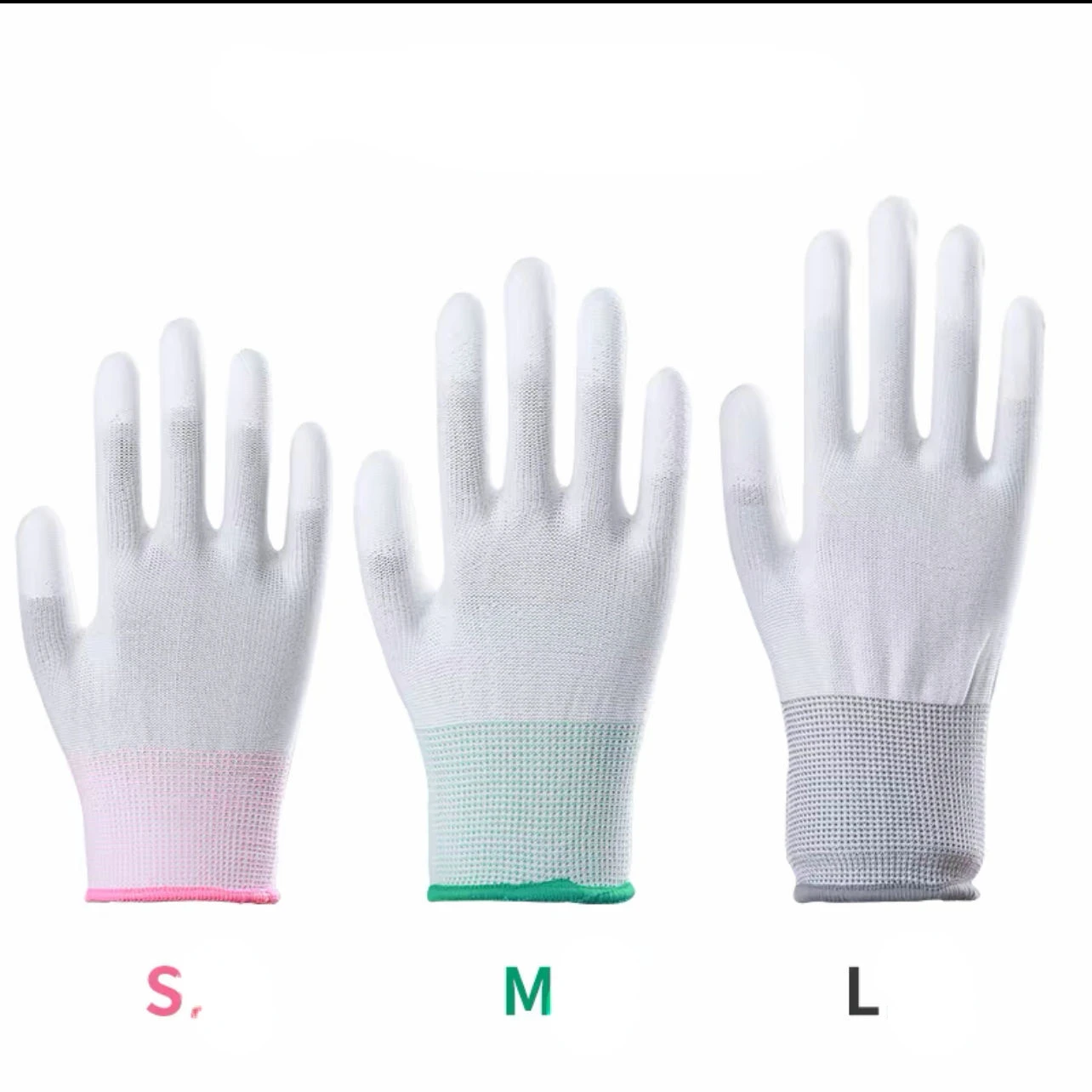

6pair Antistatic Gloves Anti Static ESD Electronic Working Gloves pu coated palm coated finger PC Antiskid for Finger Protection
