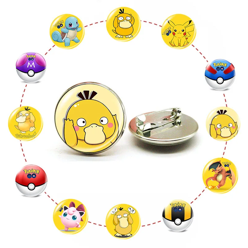 Pokémon Cartoon Brooches Fashion Jewelry Pikachu Psyduck Jigglypuff Charizard Anime Action Figures Metal Badge Toys Lapel Pins
Pokémon Cartoon Brooches Fashion Jewelry Pikachu Psyduck Jigglypuff Charizard Anime Action Figures Metal Badge Toys Lapel Pins