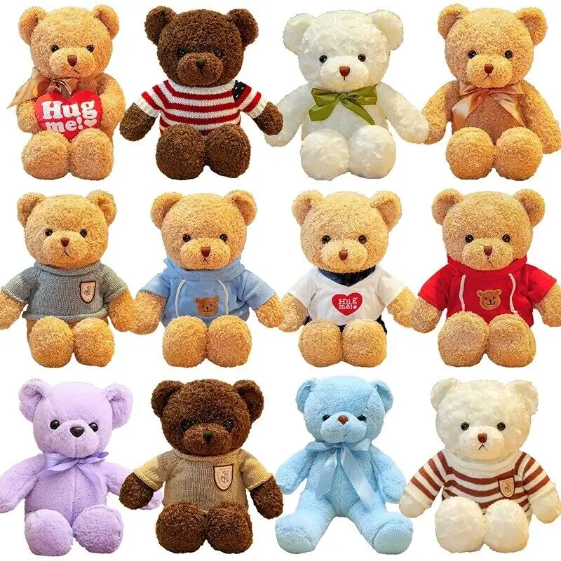 Cute 21 Styles Bear With Sweater Stuffed Animals Plush Toys Doll Baby Kids Girlfriends Birthday Gifts for Girls
Cute 21 Styles Bear With Sweater Stuffed Animals Plush Toys Doll Baby Kids Girlfriends Birthday Gifts for Girls