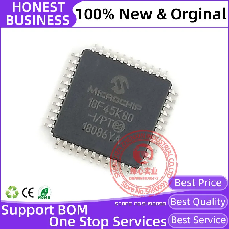 PIC18F45K80-I/PT TQFP-44 1 шт./лот новый оригинальный MCU 32KB FL 4KBRM 16MIPS 12bit ADC CTMU 8-битные микроконтроллеры
PIC18F45K80-I/PT TQFP-44 1 шт./лот новый оригинальный MCU 32KB FL 4KBRM 16MIPS 12bit ADC CTMU 8-битные микроконтроллеры