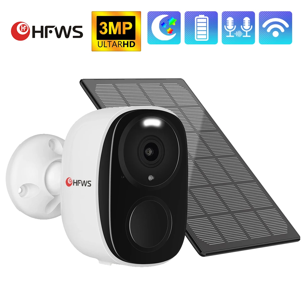 Security Camera Solar Cell IP Two-Way Audio 3MP Outdoor Wireless Security Camera wifi camera system hd night vision cctv
Security Camera Solar Cell IP Two-Way Audio 3MP Outdoor Wireless Security Camera wifi camera system hd night vision cctv
