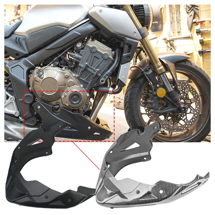 CB650R CB650FE Motorcycle Belly Pan Engine Spoiler Lower Fairing Body Frame Panel Protector Belly Pan for Honda CB650F 2014-2021
CB650R CB650FE Motorcycle Belly Pan Engine Spoiler Lower Fairing Body Frame Panel Protector Belly Pan for Honda CB650F 2014-2021