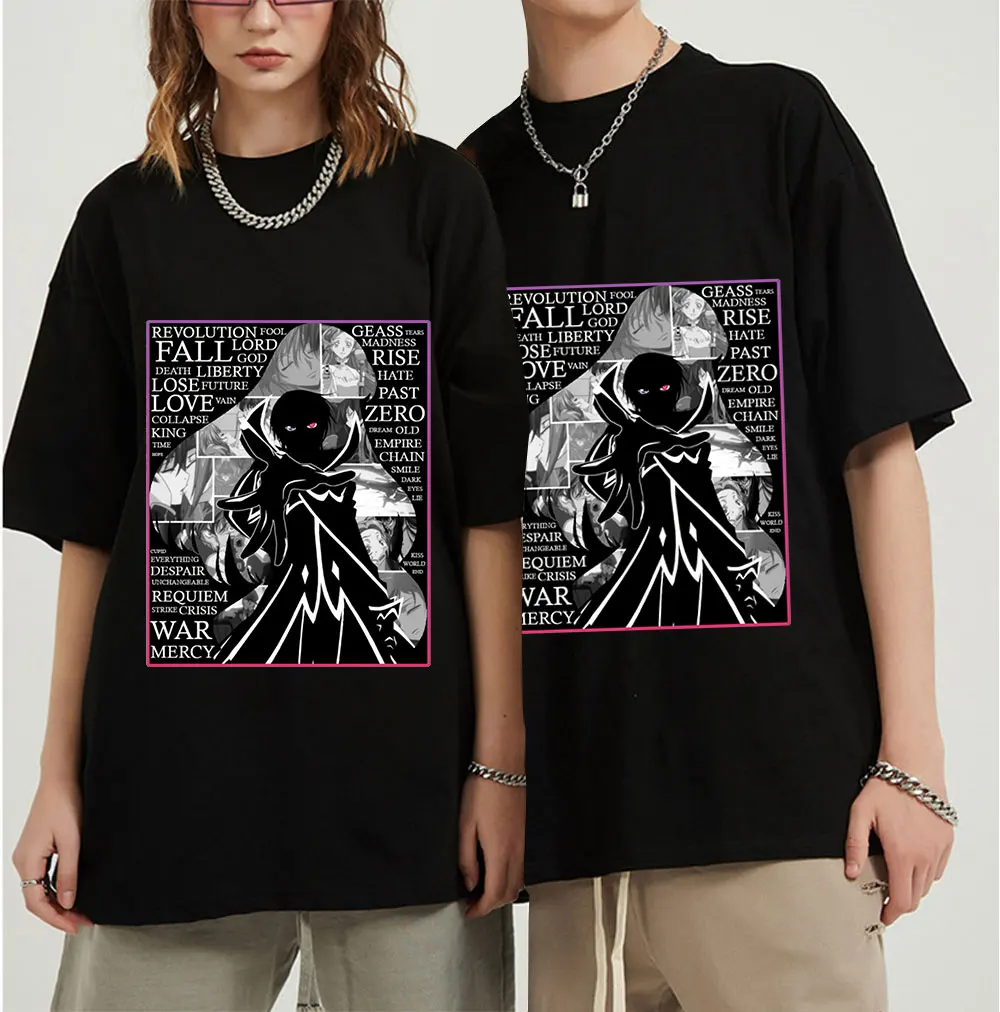 Fashion Manga Code Geass Lelouch T Shirt Men Women Short Sleeved Japanese Anime Printed Tshirt Soft Tee Shirt Oversized tshirt
Fashion Manga Code Geass Lelouch T Shirt Men Women Short Sleeved Japanese Anime Printed Tshirt Soft Tee Shirt Oversized tshirt