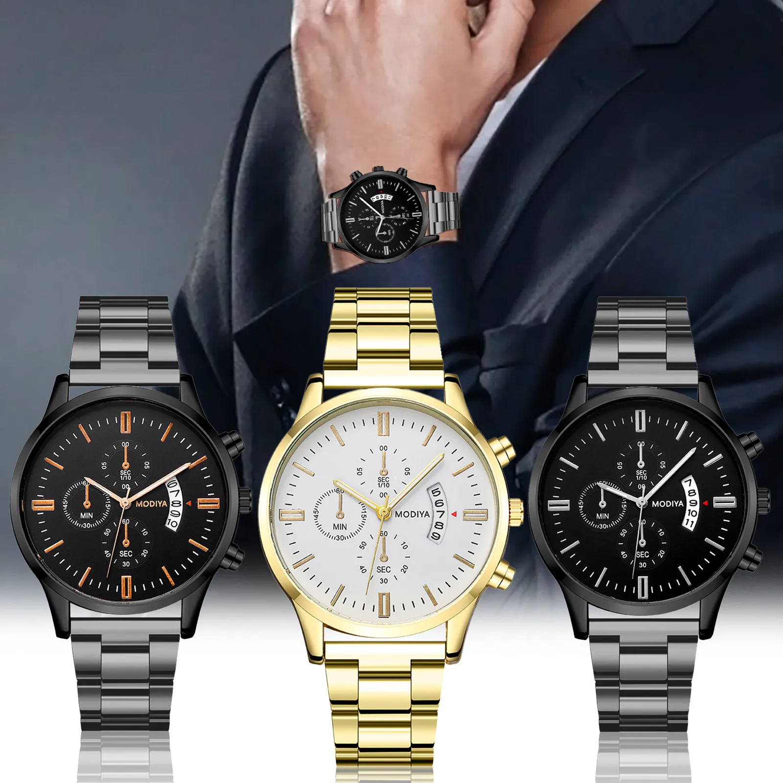 Luxury Stainless Steel Couple Quartz Business Calendar Wristwatch New relogio masculino Brand watch Women часы мужские Reloj
Luxury Stainless Steel Couple Quartz Business Calendar Wristwatch New relogio masculino Brand watch Women часы мужские Reloj