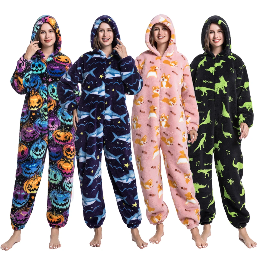

Детские зимние фланелевые теплые кигуруми в виде единорога пижамы с капюшоном в виде животных Мультяшные пижамы для мальчиков пижамы в вид...