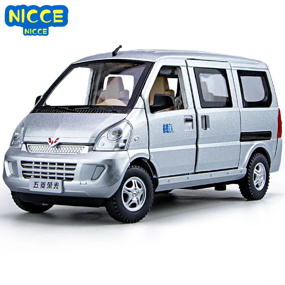 Nicce 1:24 WULING Rongguang Van High Simulation Diecast Metal Alloy Model Car Sound Light Pull Back Collection Kids Toy Gifts
Nicce 1:24 WULING Rongguang Van High Simulation Diecast Metal Alloy Model Car Sound Light Pull Back Collection Kids Toy Gifts