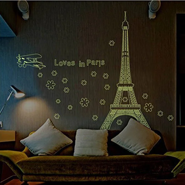 1PC Eiffel Tower Decal Fluorescent Removable Wallpaper Luminous Stickers for Bedroom
1PC Eiffel Tower Decal Fluorescent Removable Wallpaper Luminous Stickers for Bedroom