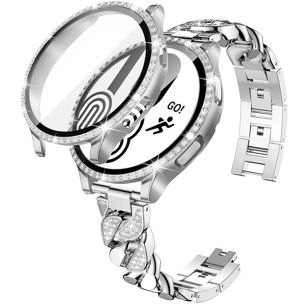 Bling Case+Strap for Samsumg Galaxy Watch 4 44mm 40mm Jewerly Stainless Steel Bracelet+Armor Galaxy Watch 4 Band With Bumper
Bling Case+Strap for Samsumg Galaxy Watch 4 44mm 40mm Jewerly Stainless Steel Bracelet+Armor Galaxy Watch 4 Band With Bumper