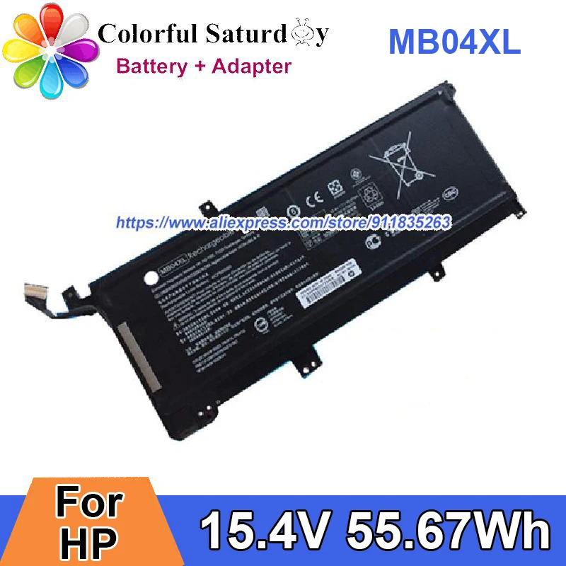 Genuine MB04XL HSTNN-UB6X Battery 15.4V 55.67Wh TPN-W120 TPN-W119 For HP Envy X360 15 M6 M6-AQ103DX 15-AR052SA M6-AQ103DX Laptop
Genuine MB04XL HSTNN-UB6X Battery 15.4V 55.67Wh TPN-W120 TPN-W119 For HP Envy X360 15 M6 M6-AQ103DX 15-AR052SA M6-AQ103DX Laptop