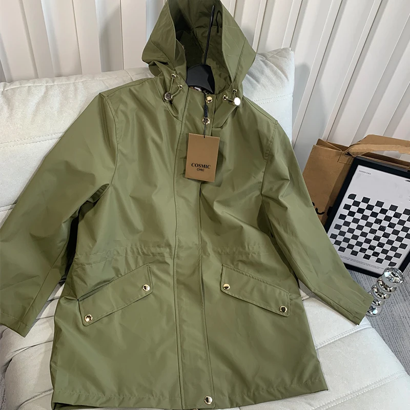22 Autumn Hot Parker Jacket For Women Pocket Drawstring Patchwork Plaid Hoodie Coat Fashion Unisex Army Green Loose Windbreaker
22 Autumn Hot Parker Jacket For Women Pocket Drawstring Patchwork Plaid Hoodie Coat Fashion Unisex Army Green Loose Windbreaker